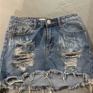 Denim skirt